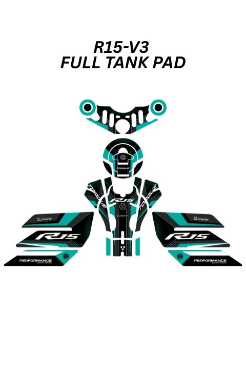 Full Tank Pad Compatible with R15 V3 | R15 V3 Sticker, Pack Of 1